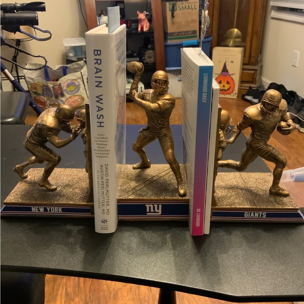 The Bradford Exchange Bronze Football Player Bookends